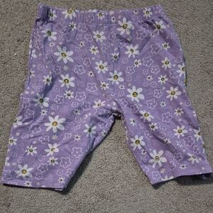 Purple Floral Kids Shorts